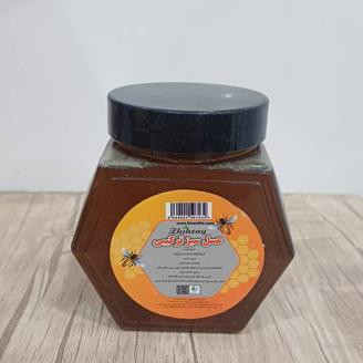 عسل ترکیبی پسته وحشی و انغوزه (سبزو سفید ژل رویال)